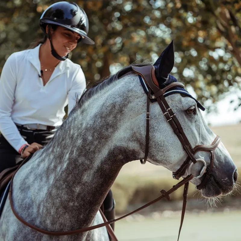 Antares Precision Y Noseband Bridle - Brown-8
