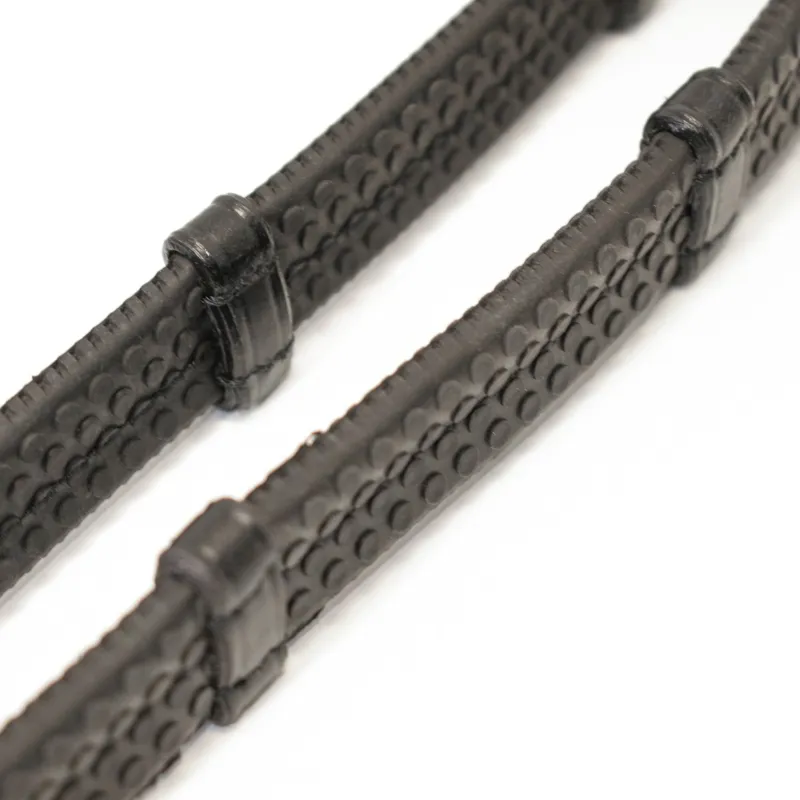 Antares Precision Rubber Continental Reins - Black-1