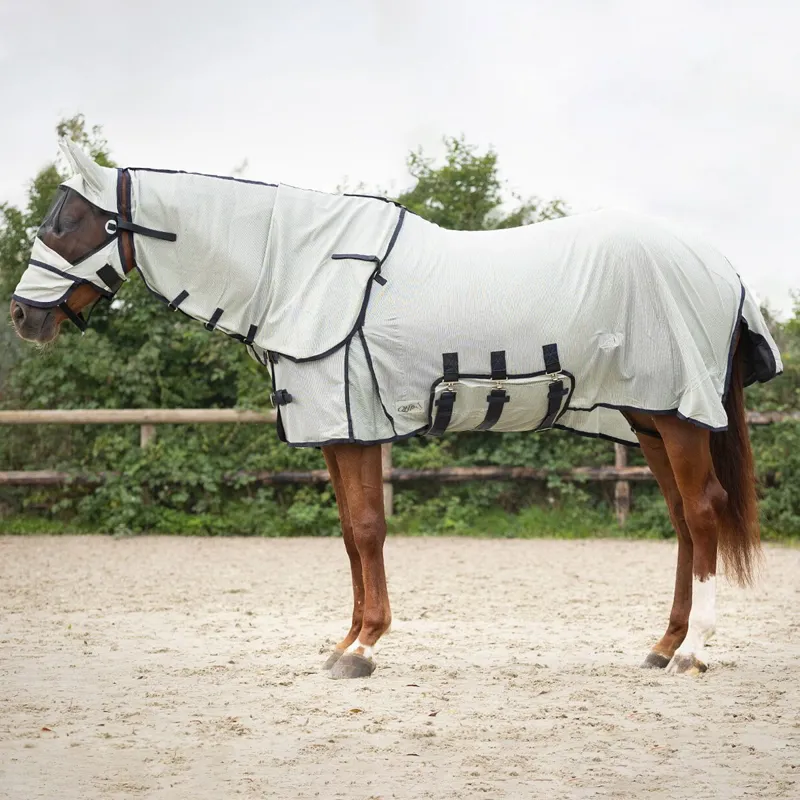 QHP Anti-Fly Sheet with Detachable Neck and Mask - Grey