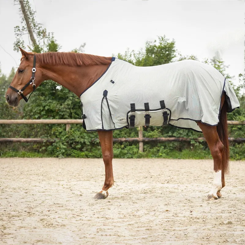QHP Anti-Fly Sheet with Detachable Neck and Mask - Grey-2