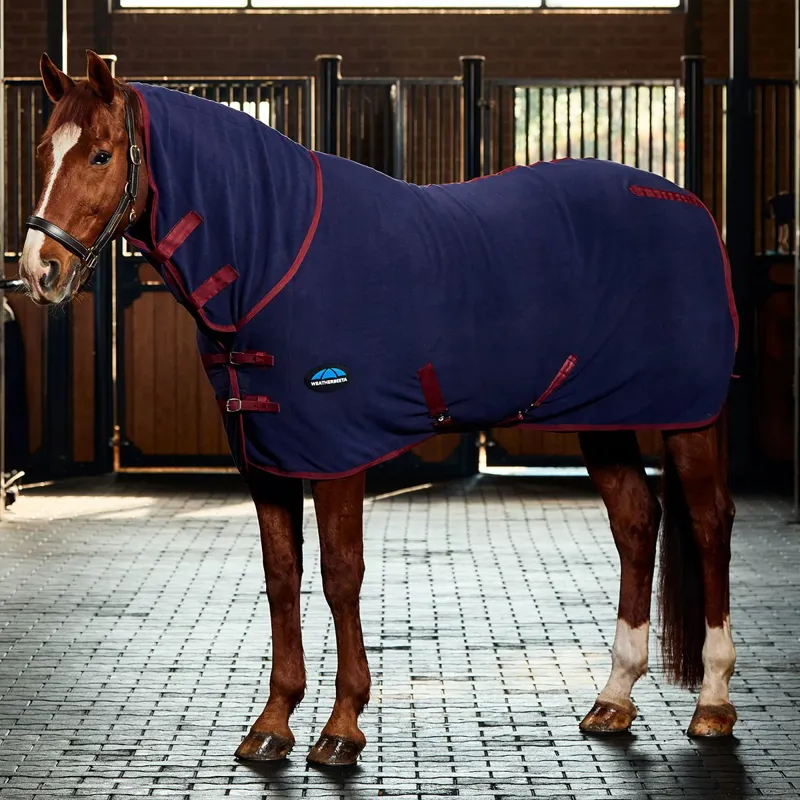 WeatherBeeta AntiStatic Fleece Combo Neck Cooler - Navy/Burgundy