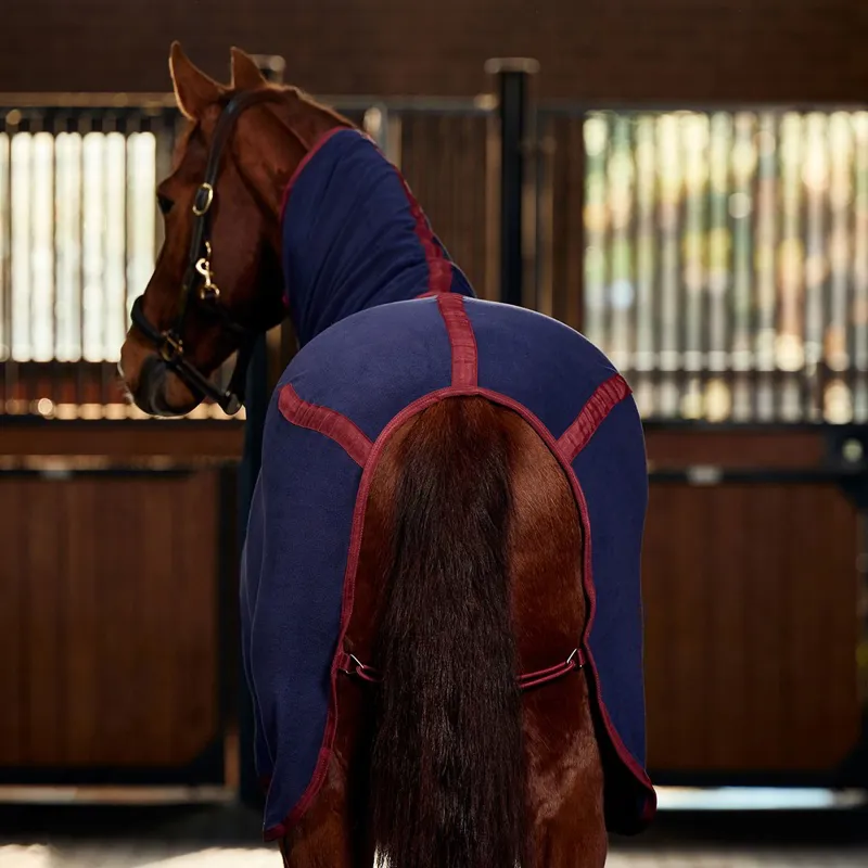 WeatherBeeta AntiStatic Fleece Combo Neck Cooler - Navy/Burgundy-5
