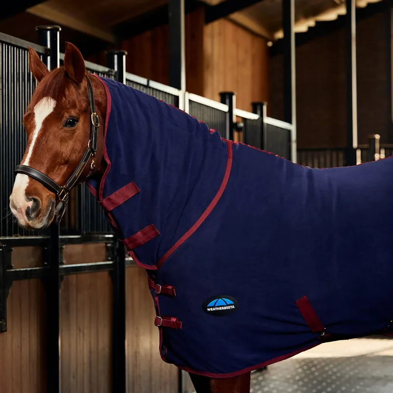 WeatherBeeta AntiStatic Fleece Combo Neck Cooler - Navy/Burgundy-3