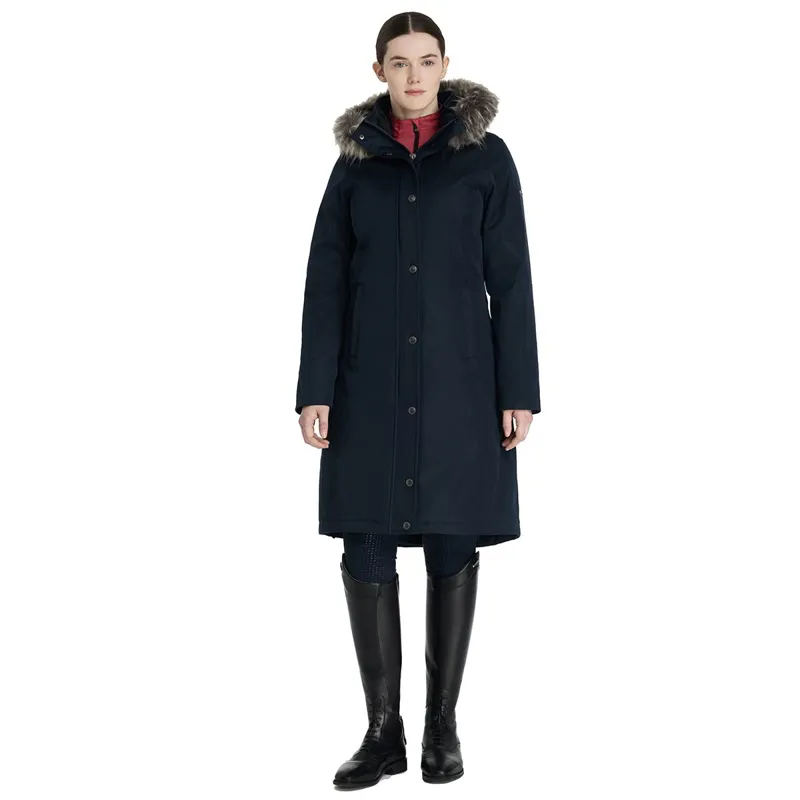 LeMieux Anya Waterproof Women's Riding Coat - Navy-7
