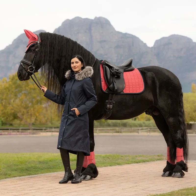 LeMieux Anya Waterproof Women's Riding Coat - Navy-4