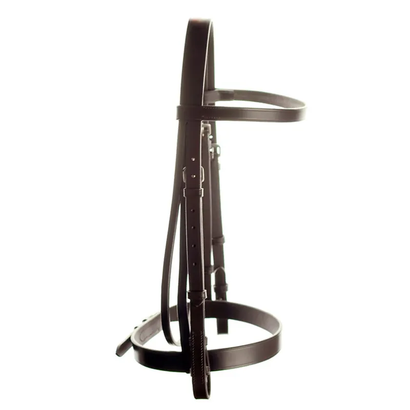 Dever Ascot Plain Bridle - Brown-1