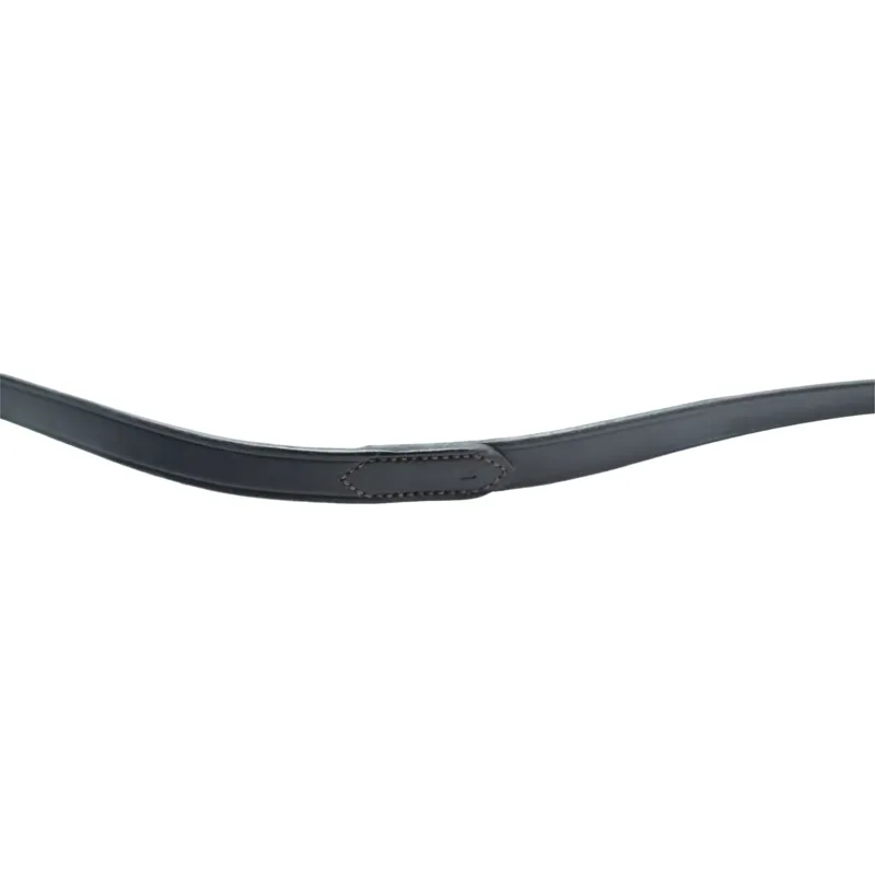 Dever Ascot Plain Leather Weymouth Reins - Black-1