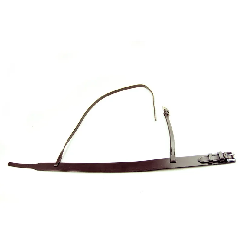 Dever Ascot Polo Plain Noseband - Brown-1