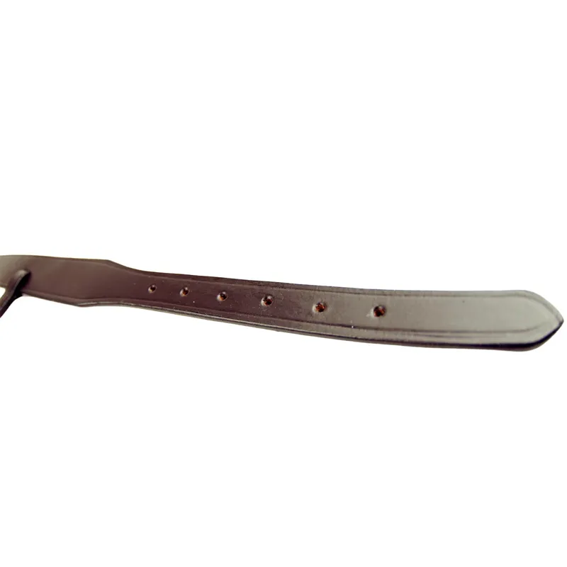 Dever Ascot Polo Plain Noseband - Brown-2