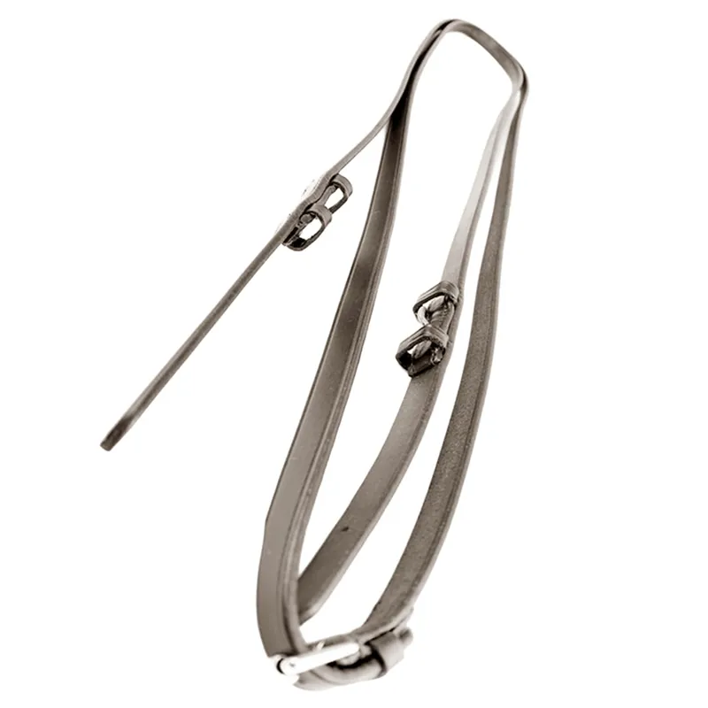 Dever Ascot Polo Buckle End Plain Reins - Brown
