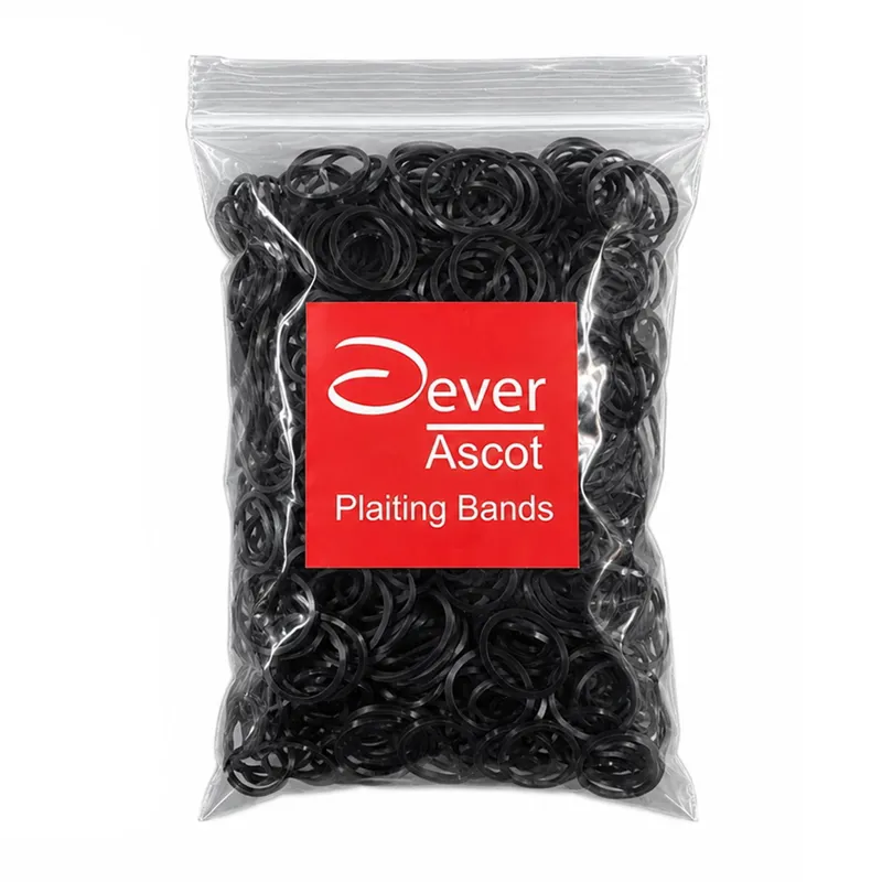 Dever Ascot Rubber Braiding Bands - Black
