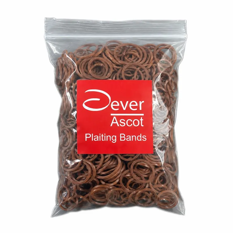 Dever Ascot Rubber Braiding Bands - Brown