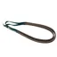 Dever Ascot Flat Rubber Race Reins - Brown