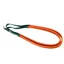 Dever Ascot Flat Rubber Race Reins - Orange