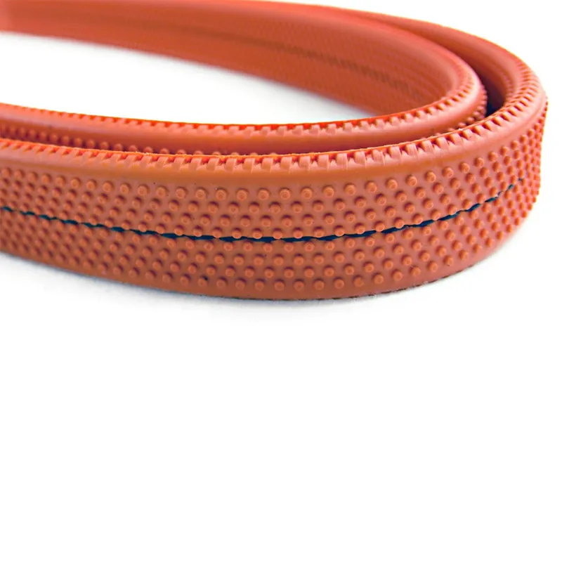 Dever Ascot Flat Rubber Race Reins - Orange-4