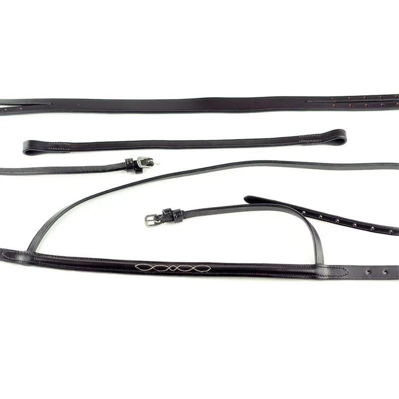 Dever Ascot Flat Race Bridle - Brown-4