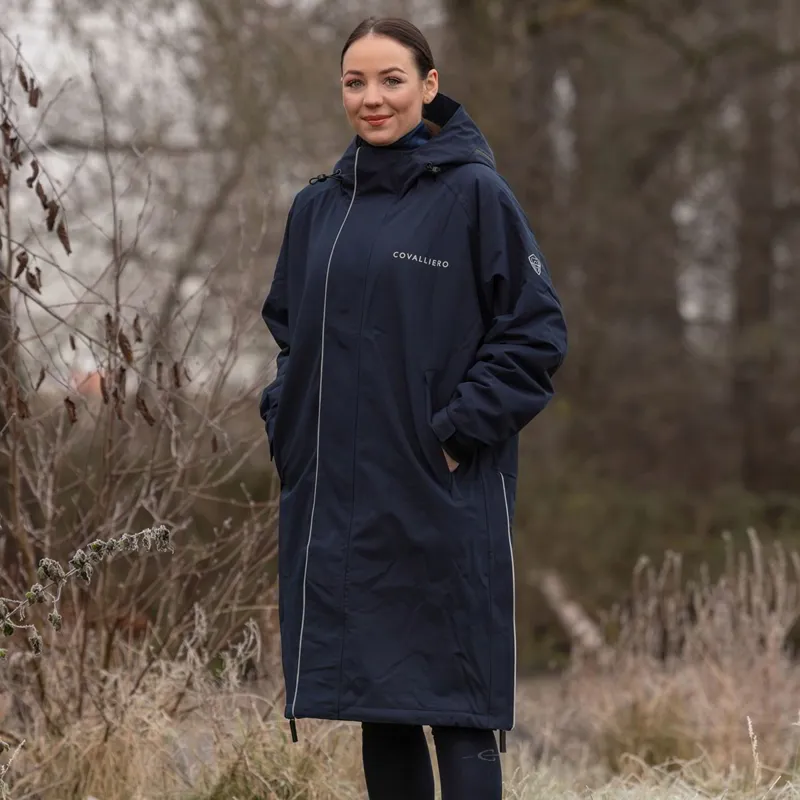 Covalliero Arctic Women's Waterproof Coat - Dark Navy-4