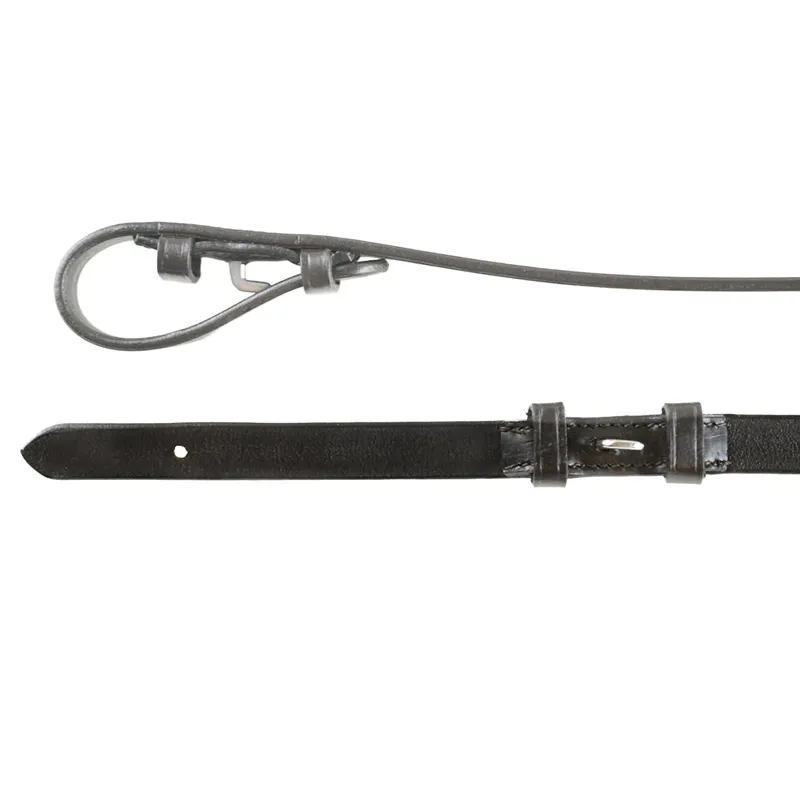 Dever Ascot Rubber Grip Reins - Black-3