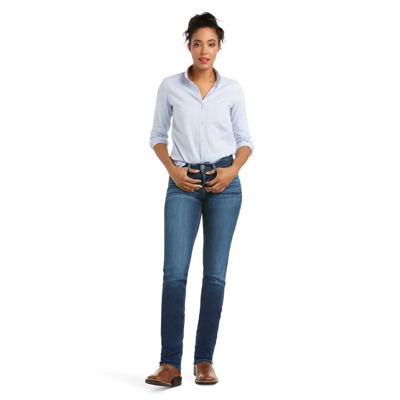 Ariat R.E.A.L. Perfect Rise Abby Women's Straight Jeans - Mackenzie-5