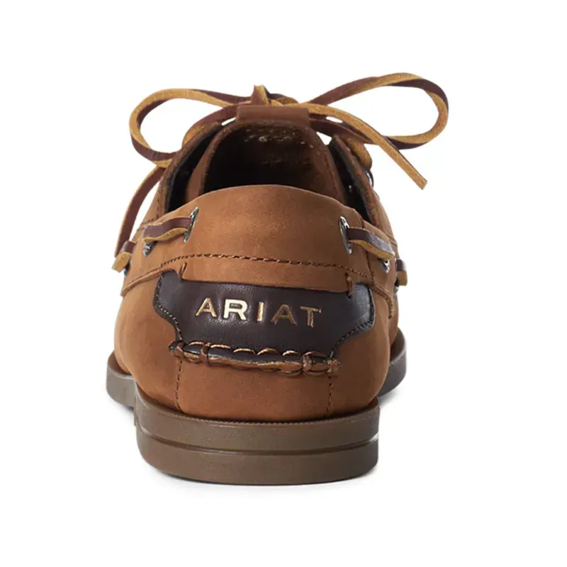 Ariat Antigua Women's Boat Shoe - Walnut-3