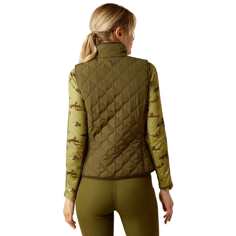 Ariat Ashley 2.0 Ladies Quilted Vest - Winter Moss-2