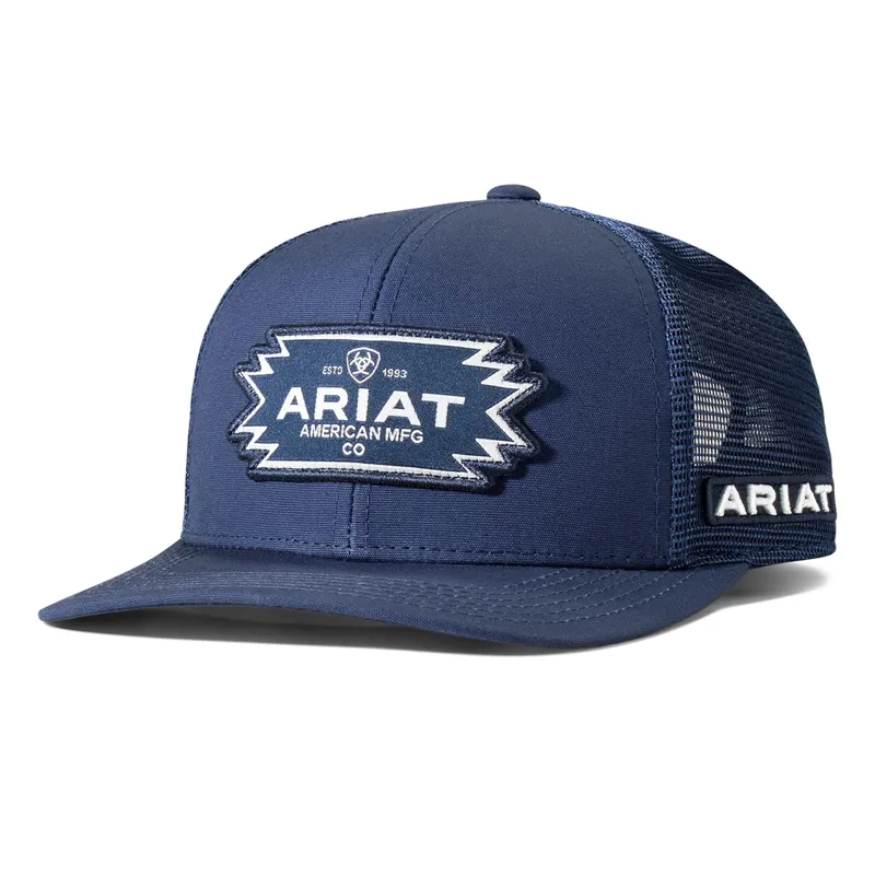 Ariat Aztec Logo Patch Men's Baseball Cap - Blue