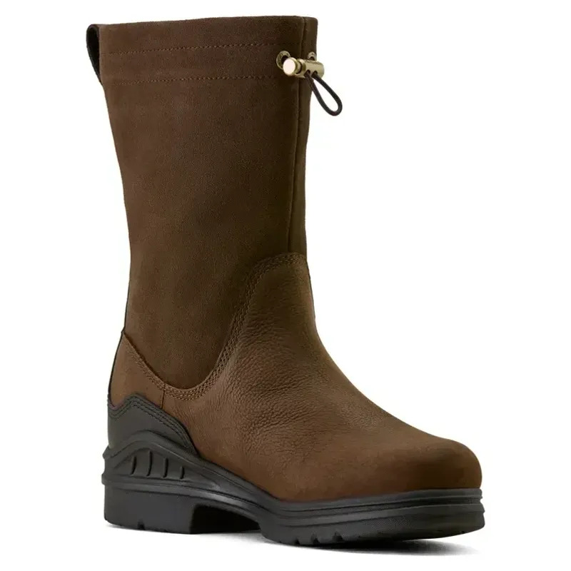 Ariat Barnyard Brooke Womens Waterproof Country Boots - Vintage Brown-2