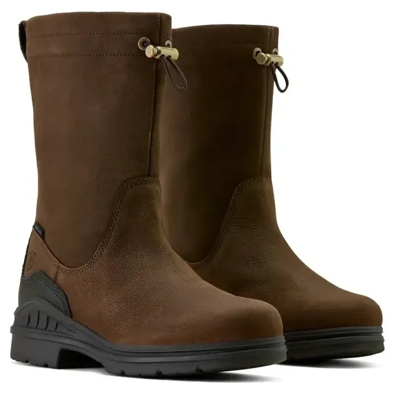 Ariat Barnyard Brooke Womens Waterproof Country Boots - Vintage Brown-1