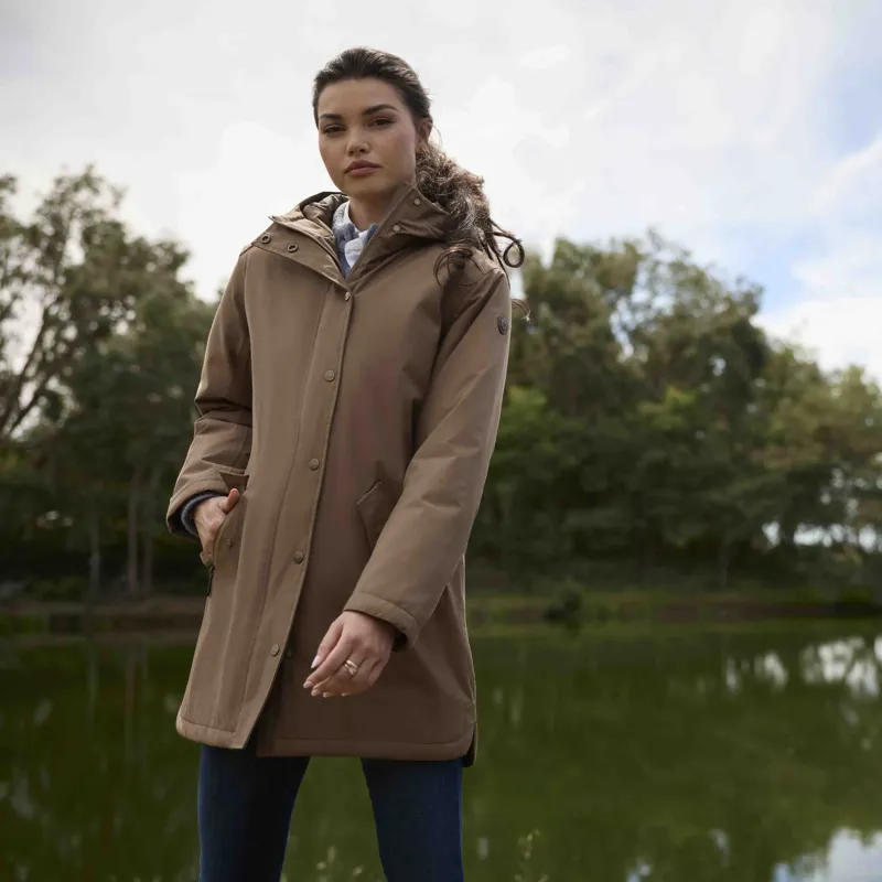 Ariat Barrowmere H20 Women's Insulated Waterproof Parka Jacket - Malt-6