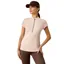 Ariat Breathe 1/4 Zip Womens Short Sleeve Base Layer - Sepia Rose