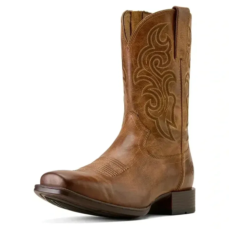 Ariat Bodie Square Toe Men's Western Boots - Honey Tan