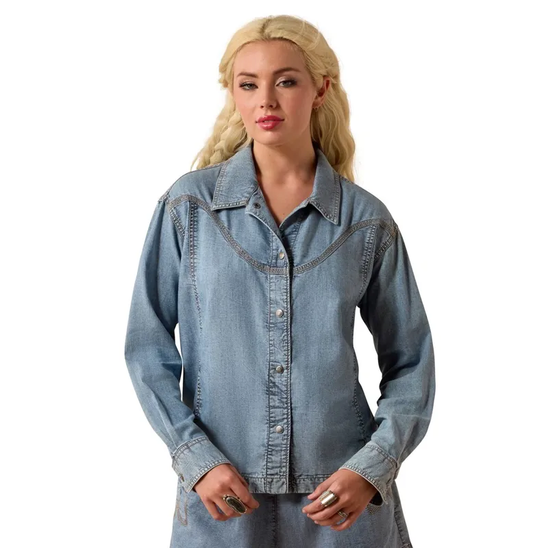 Ariat Bonfire Women's Shirt Jacket - Marine Blue