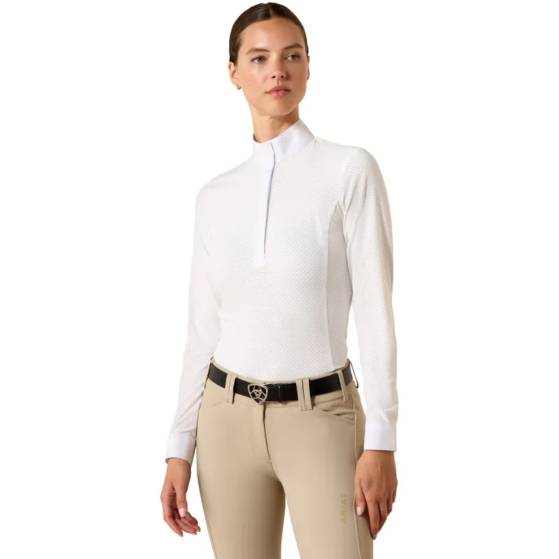 Ariat Womens Breathe Show Shirt - White