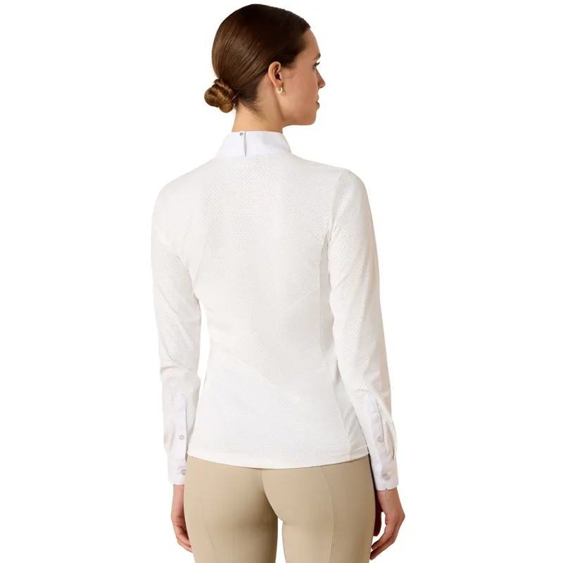 Ariat Womens Breathe Show Shirt - White-1