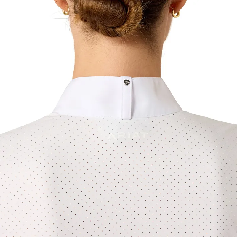 Ariat Womens Breathe Show Shirt - White-4