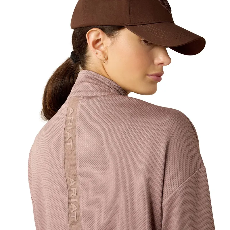 Ariat Breathe 1/2 Zip Women's Sweatshirt - Antler-3
