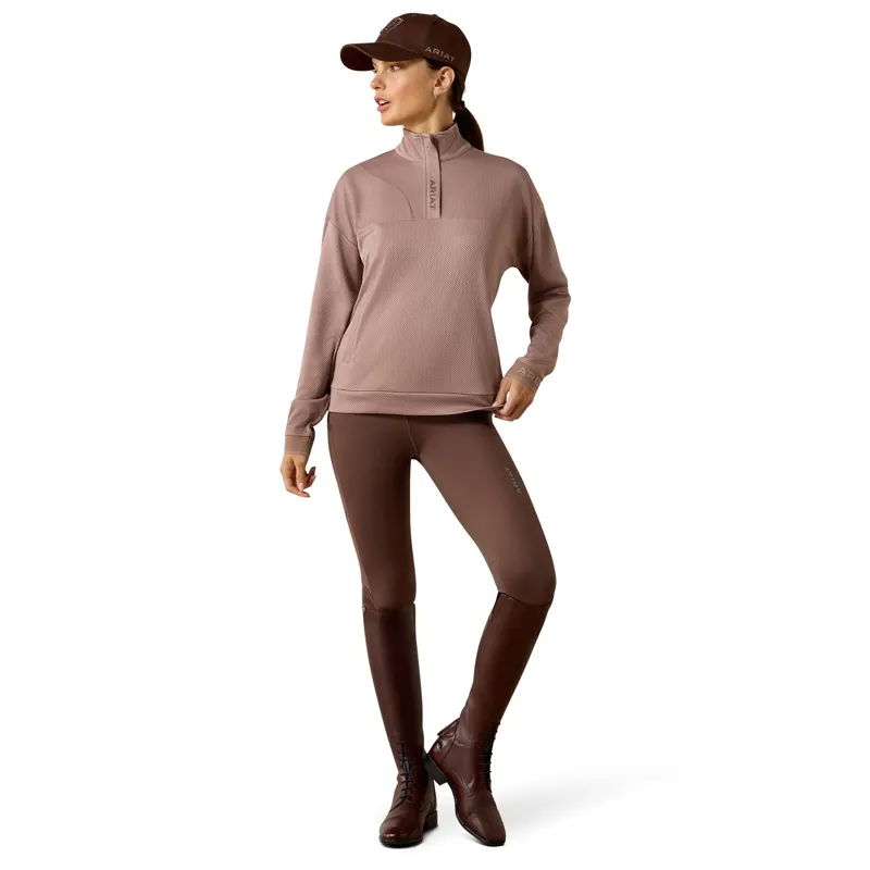 Ariat Breathe 1/2 Zip Women's Sweatshirt - Antler-4