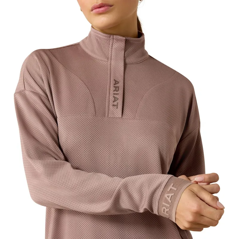 Ariat Breathe 1/2 Zip Women's Sweatshirt - Antler-2