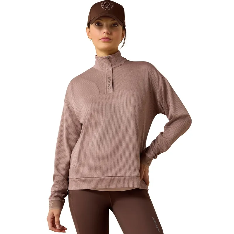 Ariat Breathe 1/2 Zip Women's Sweatshirt - Antler