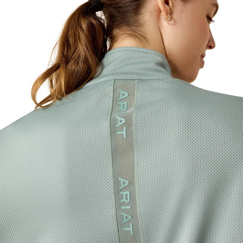 Ariat Breathe 1/2 Zip Womens Sweatshirt - Chinois Green-3
