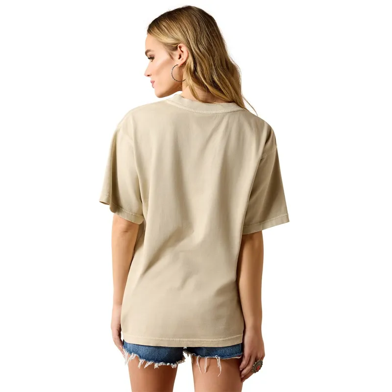 Ariat Bull Rider Women's Arched T-Shirt - French Oak-1