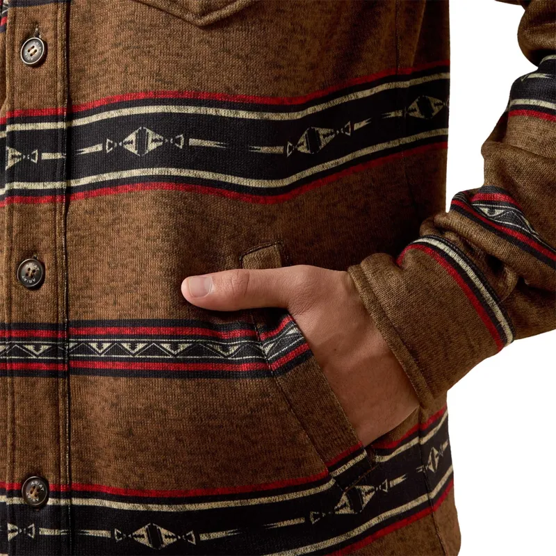 Ariat Caldwell Men's Shirt Jacket - Toffee Serape-3