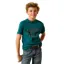 Ariat Junior Boys Western Tee - Cattle Skull Freedom/Mediterranean