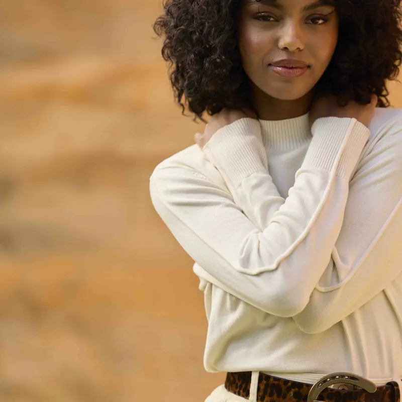 Ariat Coney Women's Sweatshirt - Antique White-7