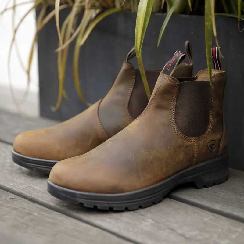 Ariat Cooper Men's Chelsea Work Boots - Distressed Copper-7