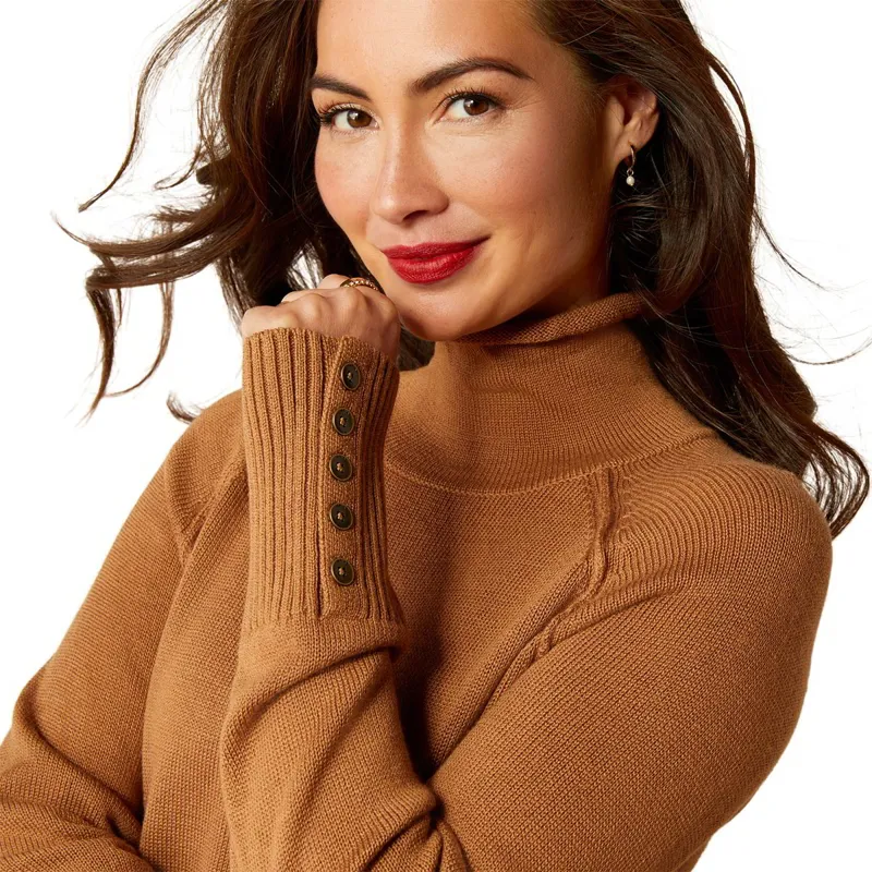 Ariat Country Bahia Ladies Sweater - Camel-1