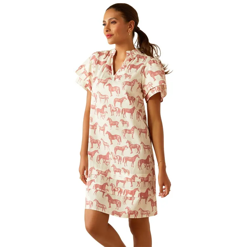 Ariat Country Iffley Womens Midi Dress - Blushing Horse