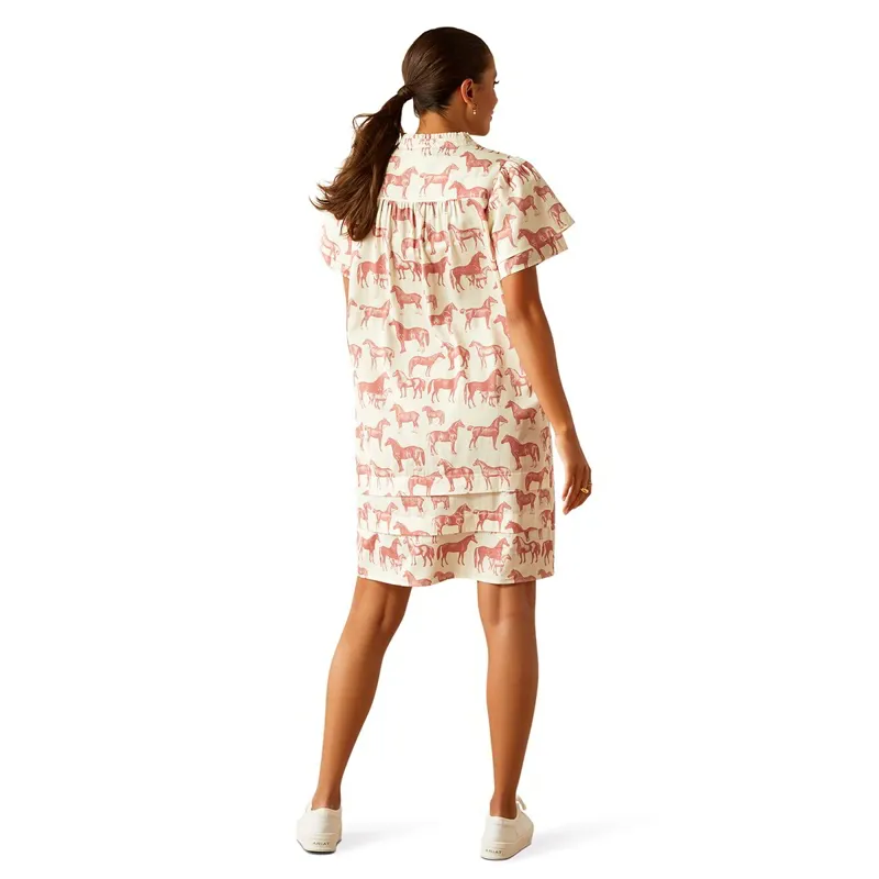 Ariat Country Iffley Womens Midi Dress - Blushing Horse-1