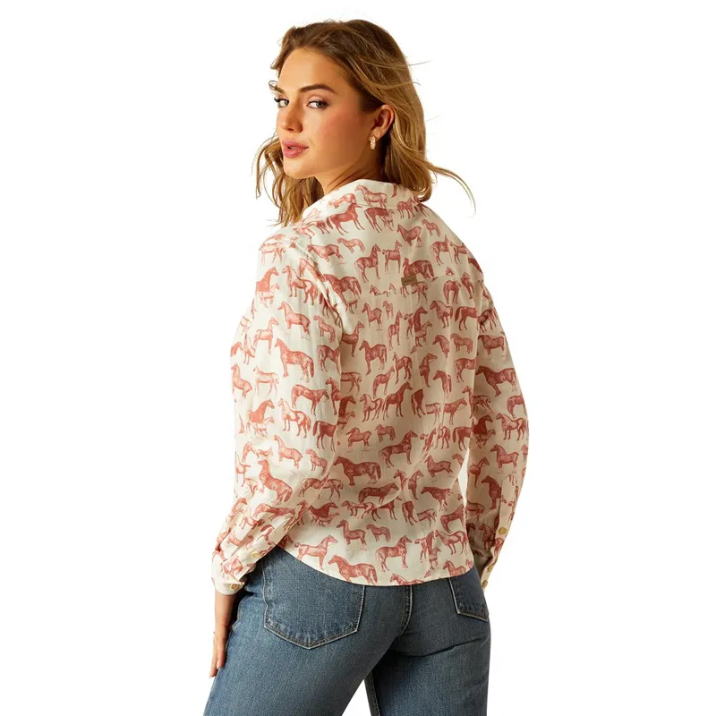 Ariat Country Rudford Women's Shirt - Blushing Horse-1
