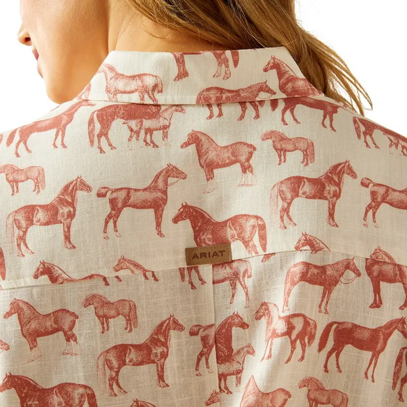 Ariat Country Rudford Women's Shirt - Blushing Horse-3